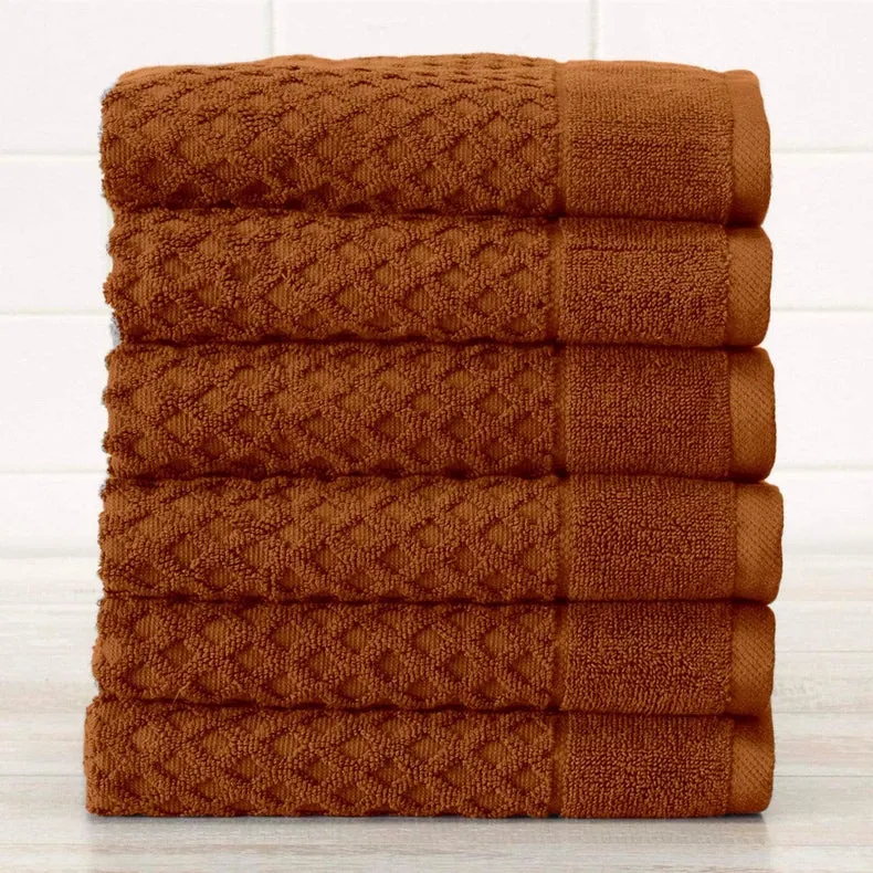 6 Pack Cotton Hand Towels - Grayson Collection