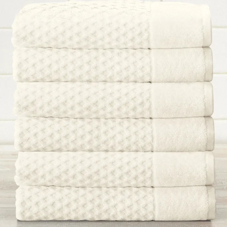 6 Pack Cotton Hand Towels - Grayson Collection