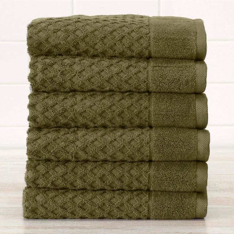 6 Pack Cotton Hand Towels - Grayson Collection