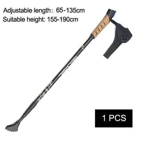 Anti-Shock Telescopic Aluminum Hiking & Trekking Poles - Nordic Walking Sticks & Camping Crutches