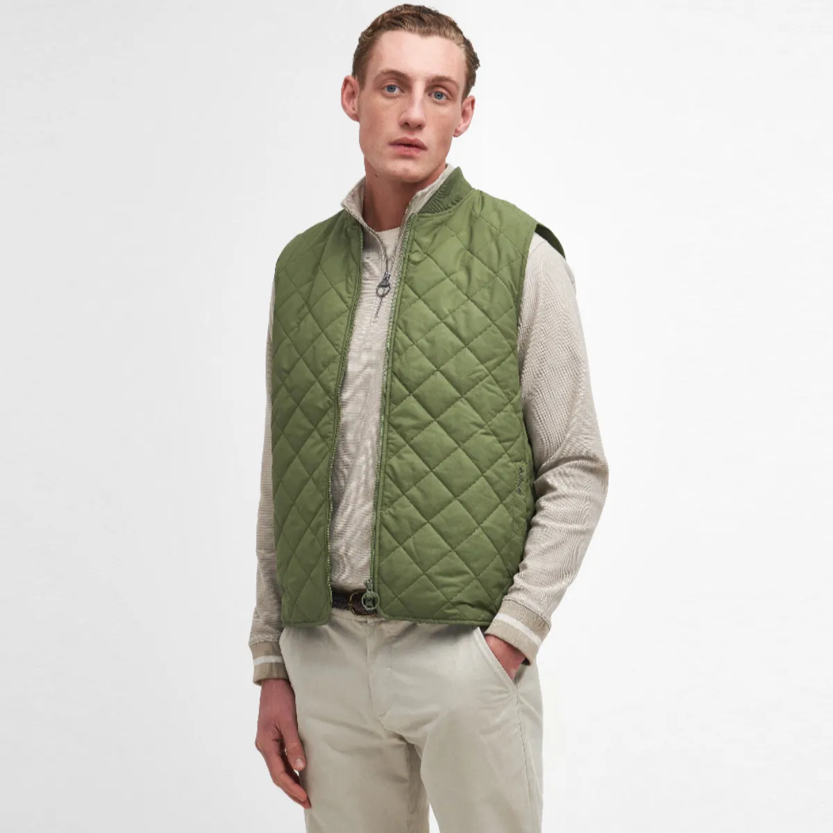 Barbour Orton Quilted Men's Gilet | Palm Leaf