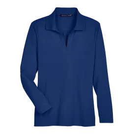 D2030W Ladies Plaited Long Sleeve Polo
