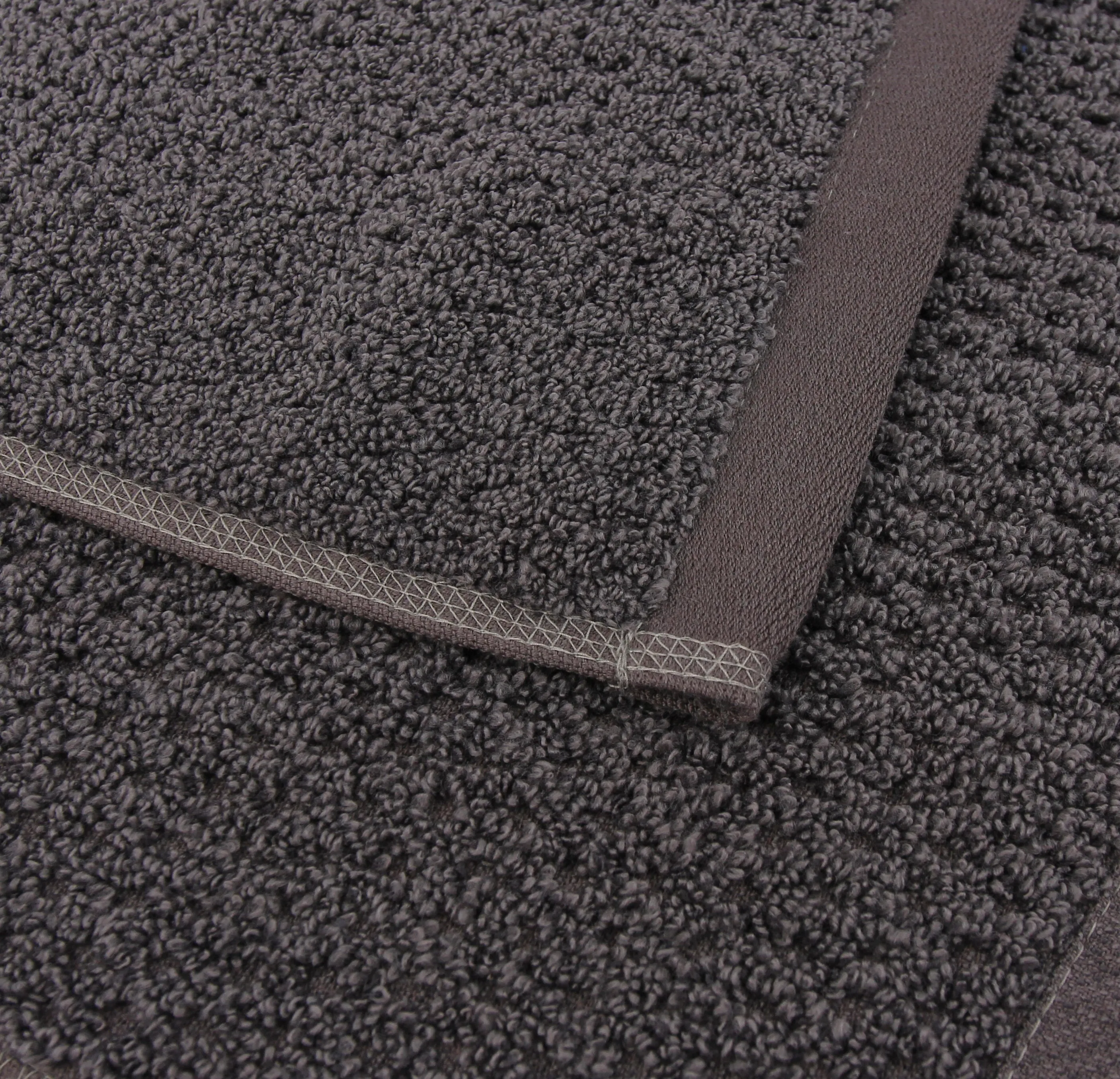 Diamond Jacquard Bath Towel - 1 Piece, Charcoal