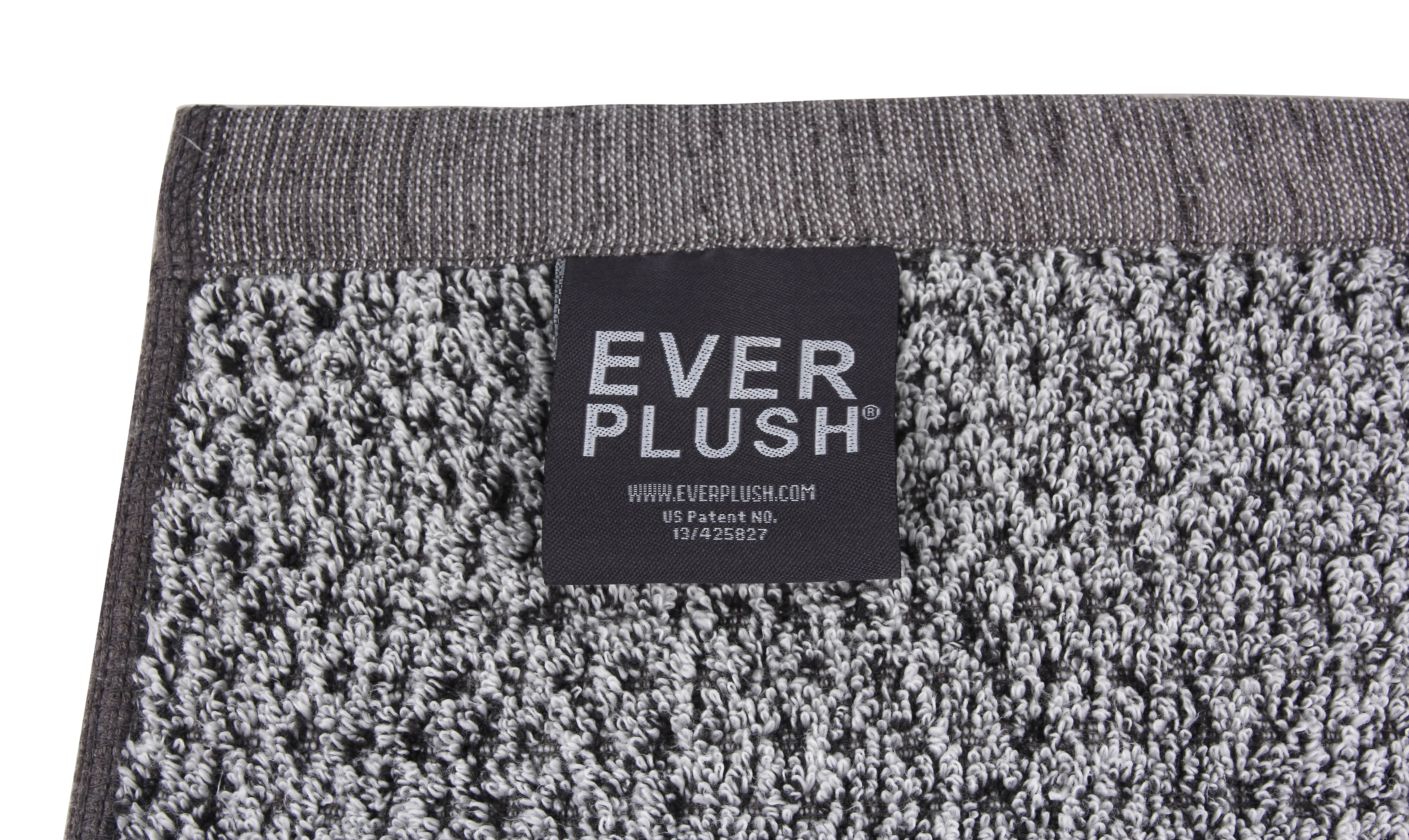 Diamond Jacquard Towels, Bath Towel - 1 Piece, Grey