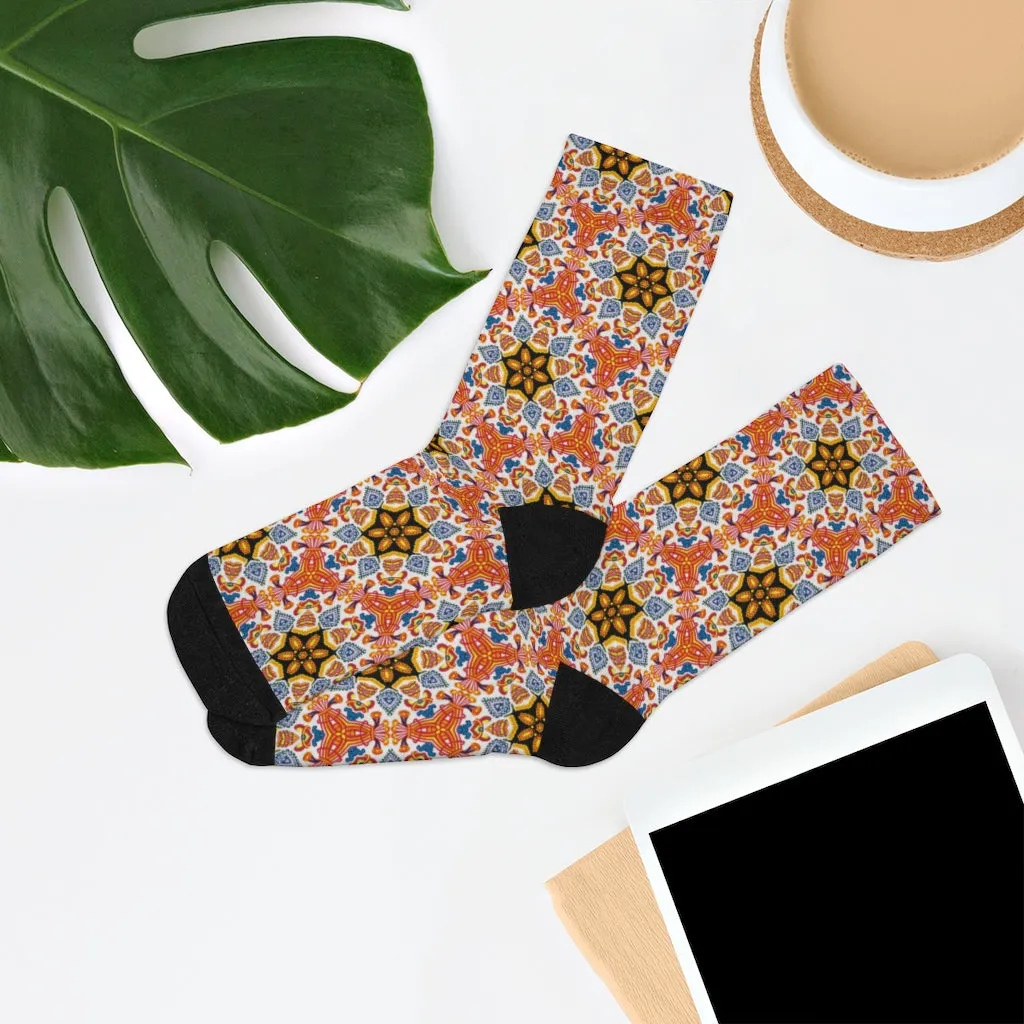 DTG Socks - Yolanda Blue and Yellow