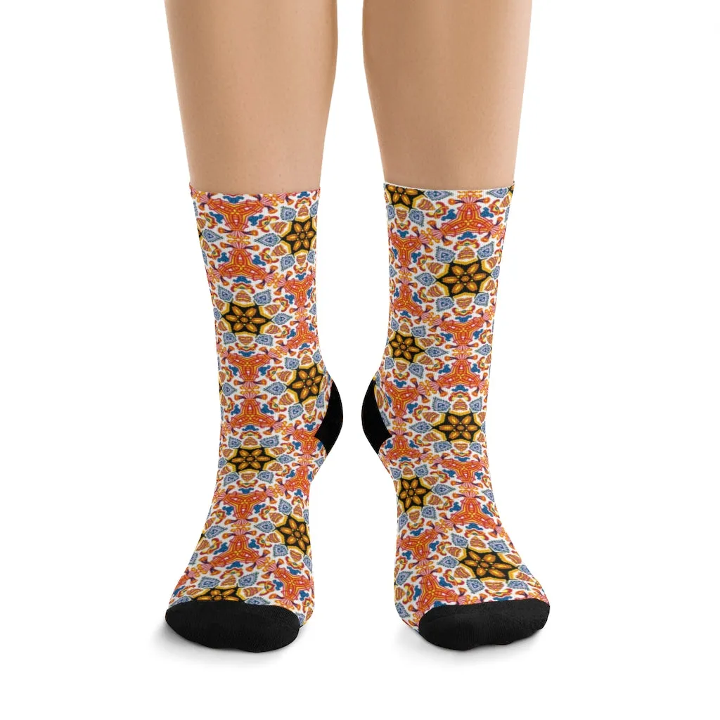 DTG Socks - Yolanda Blue and Yellow
