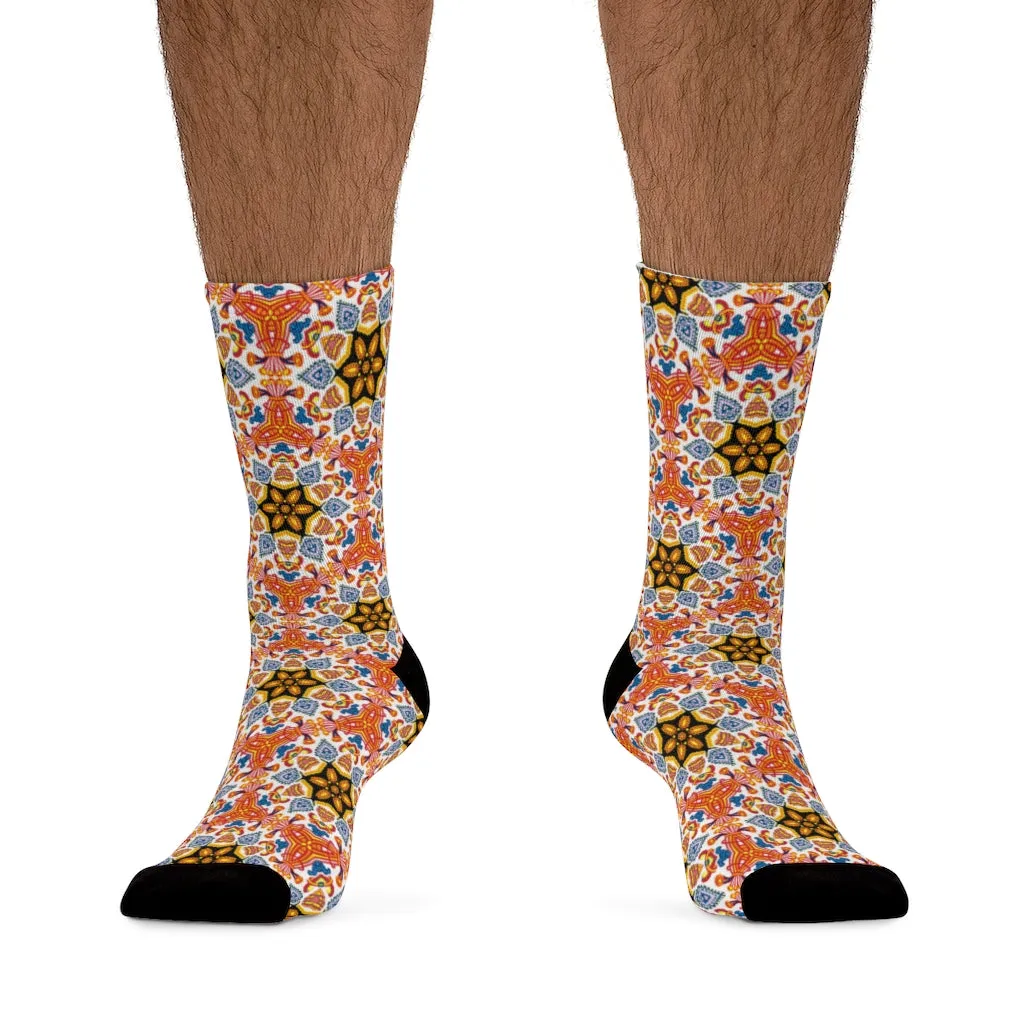 DTG Socks - Yolanda Blue and Yellow