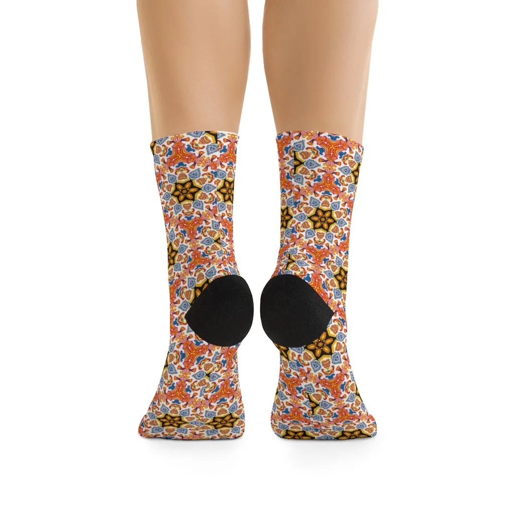 DTG Socks - Yolanda Blue and Yellow