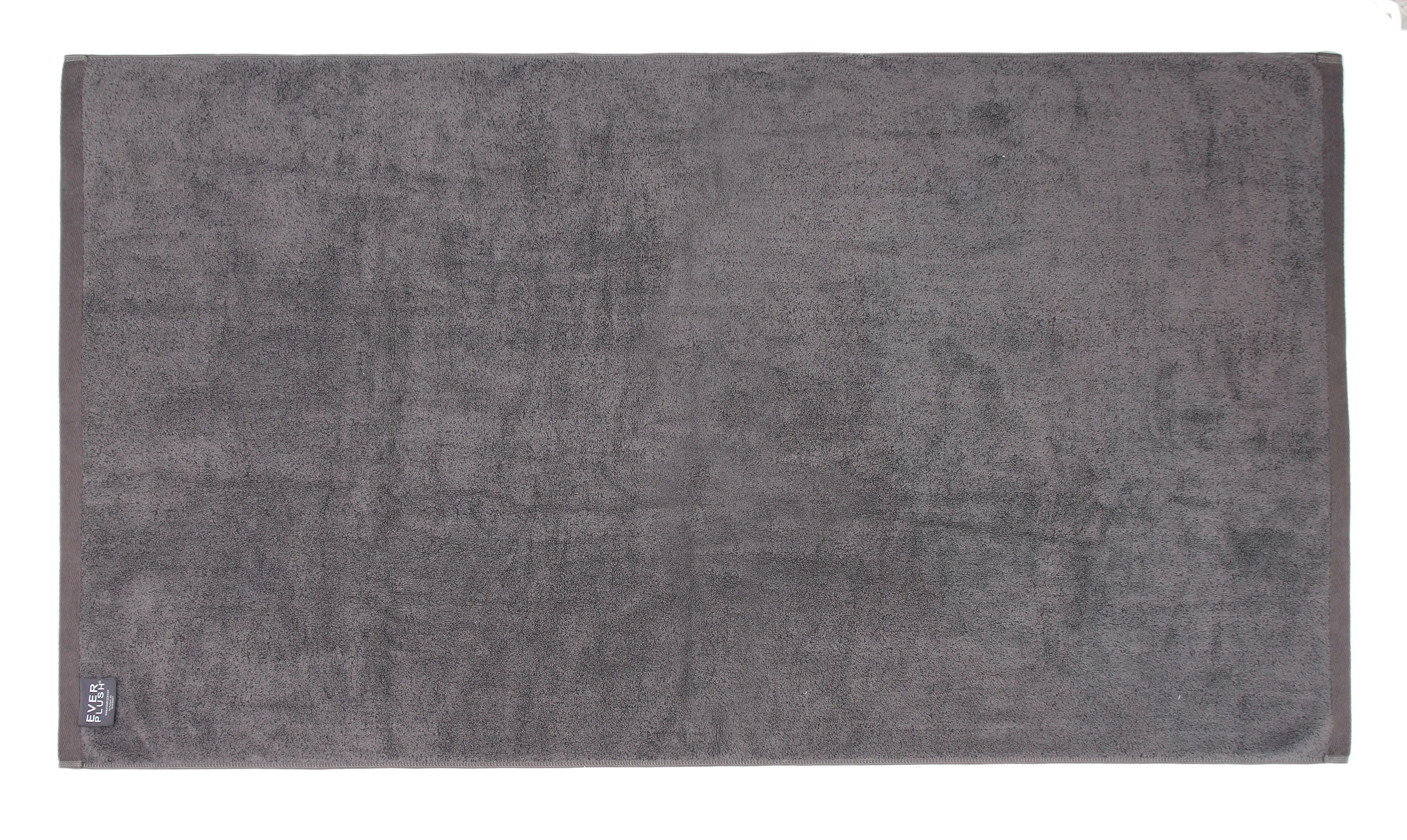 Flat Loop 6 Piece Bath Towel Set, Charcoal
