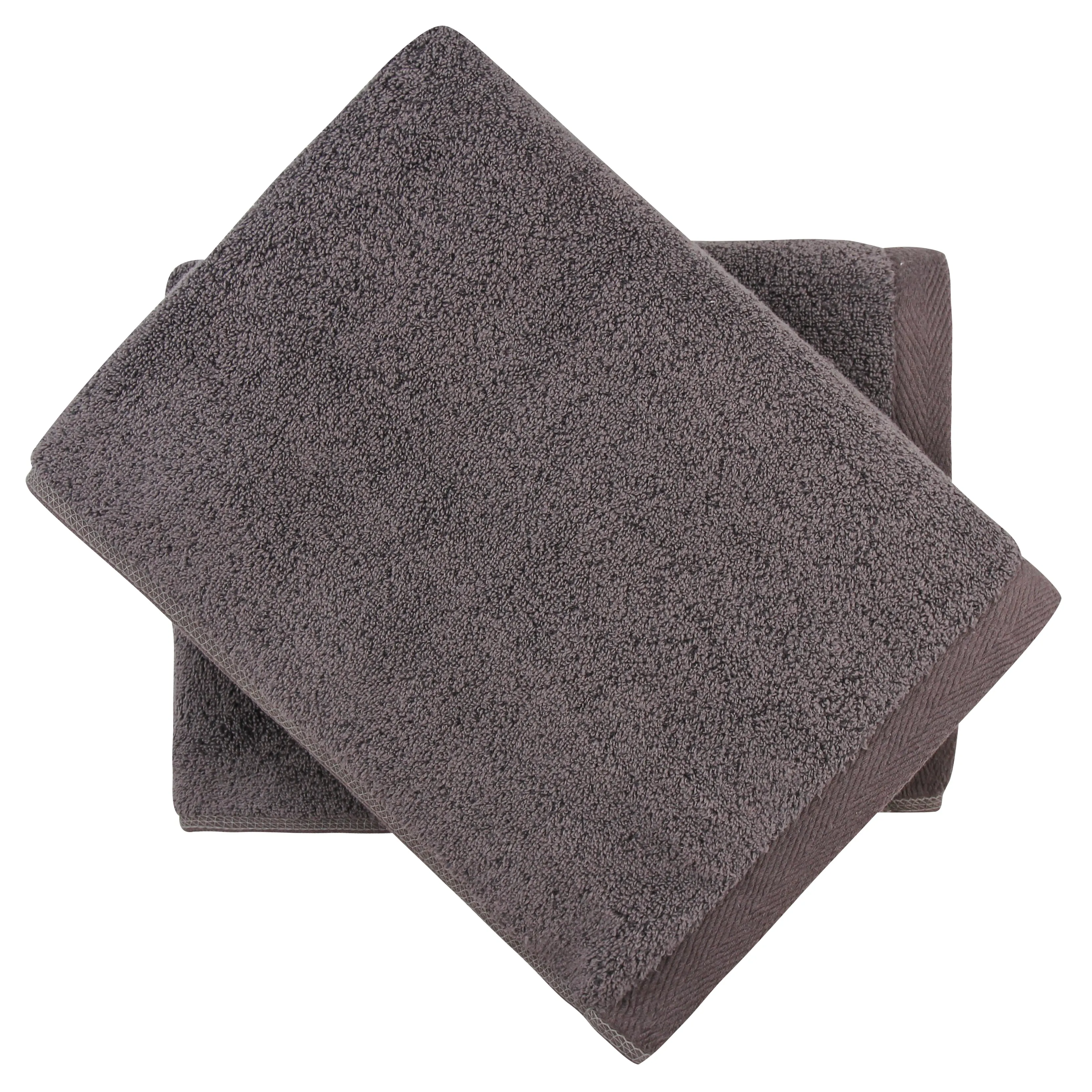 Flat Loop 6 Piece Bath Towel Set, Charcoal