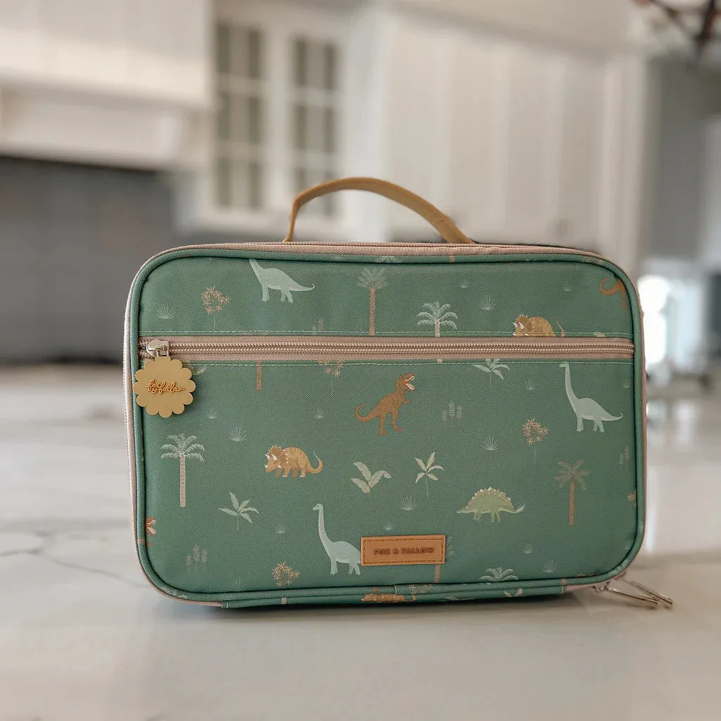 Fox & Fallow Insulated Lunch Bag - LARGE - Dinos