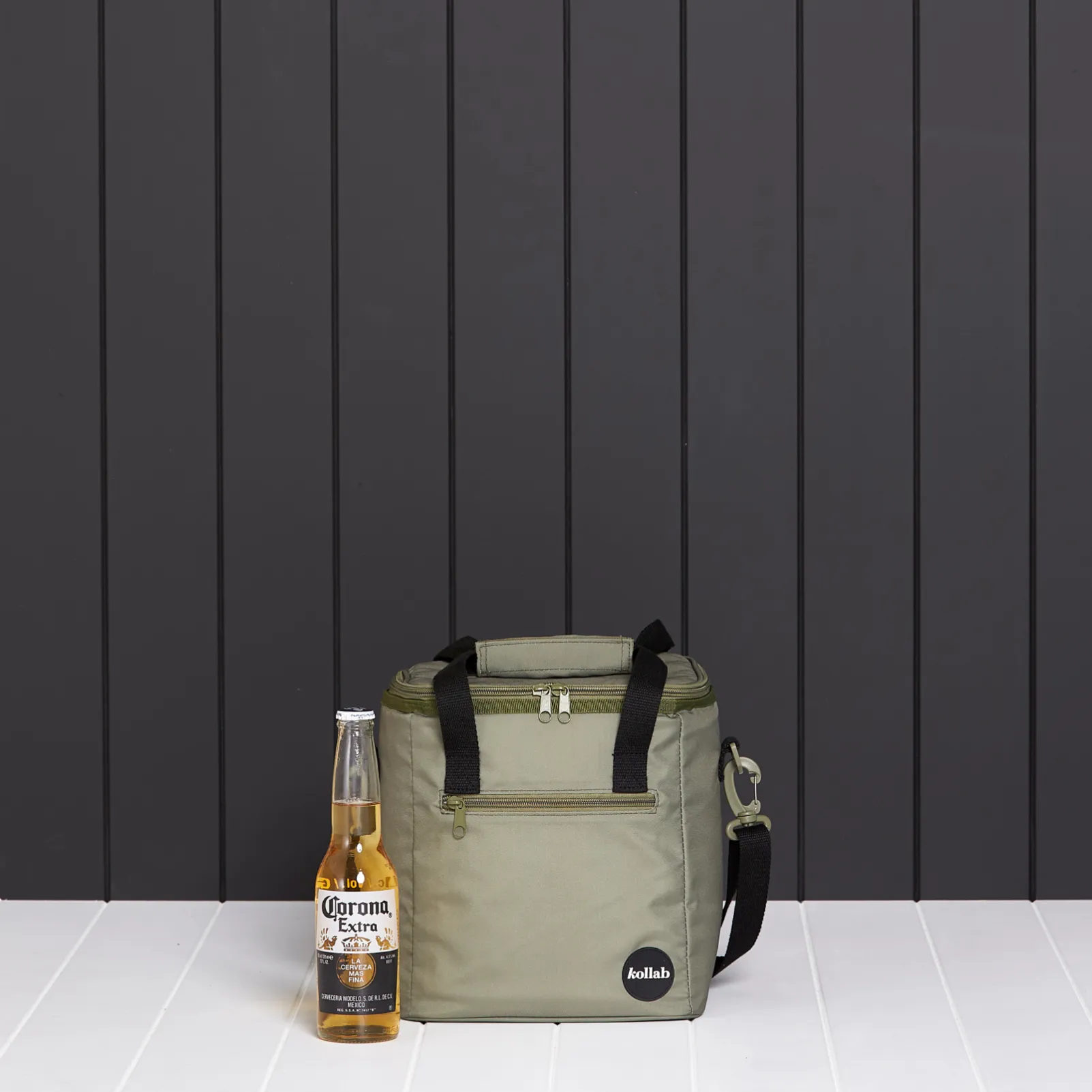 Kollab Mini Insulated Cooler Bag - Khaki Black