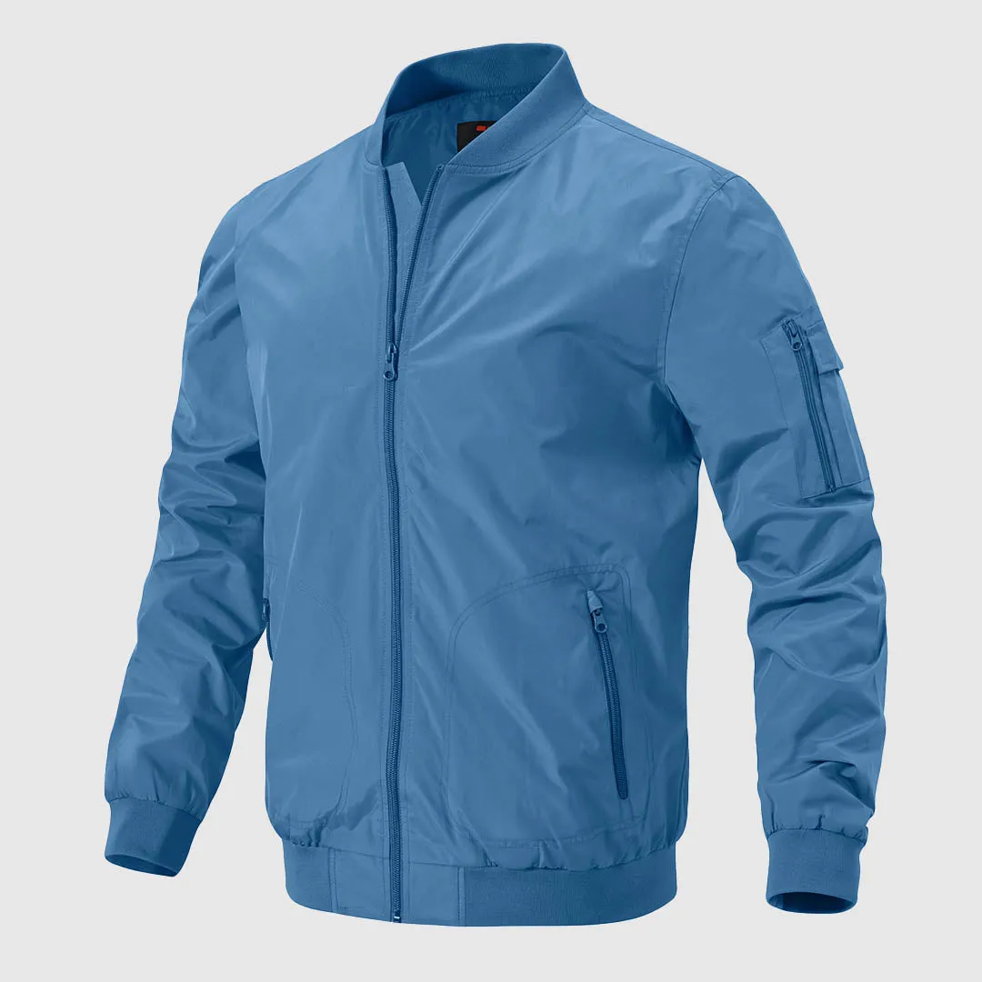 Men's Lightweight Windproof Bomber Jacket