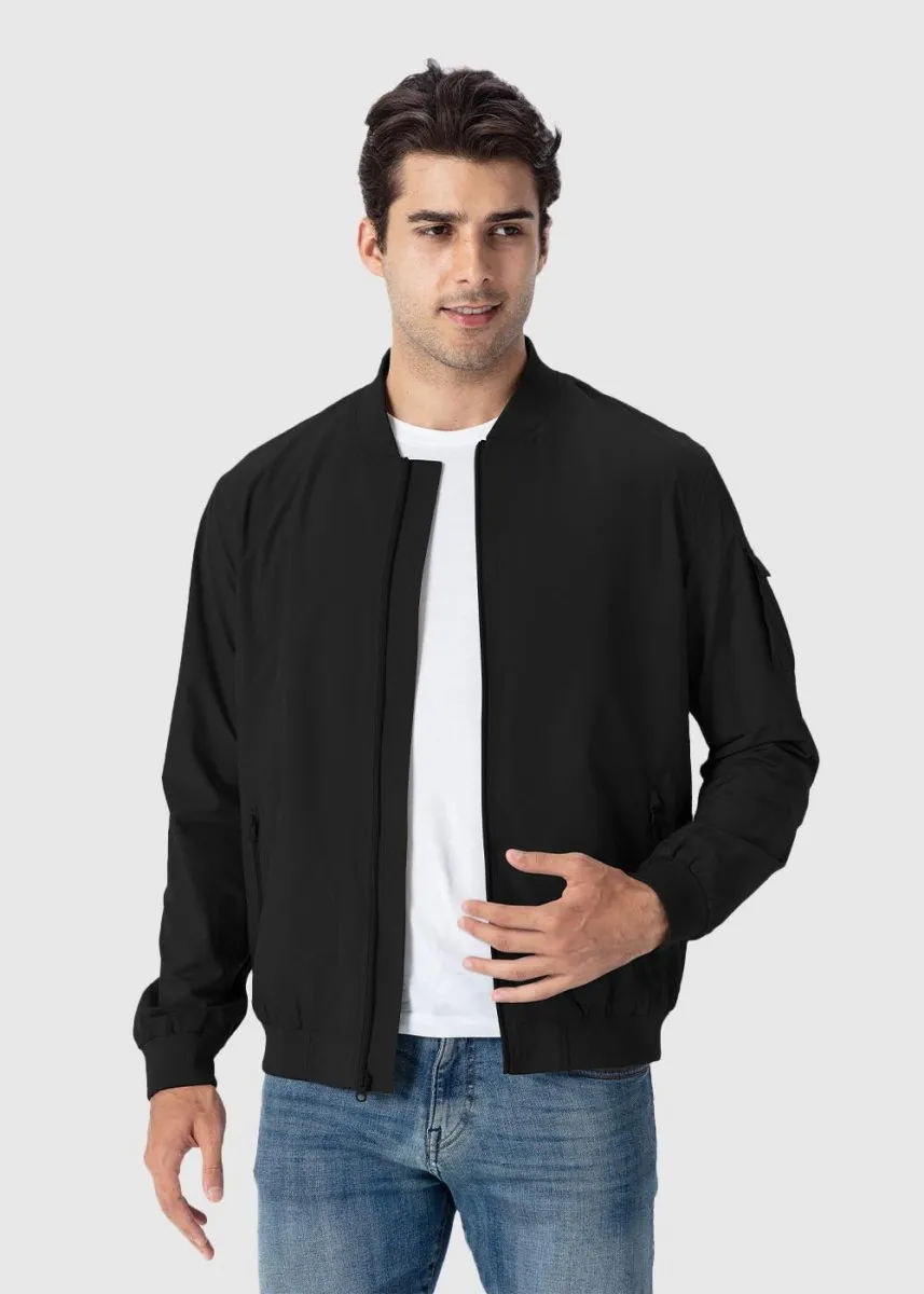 Men's Lightweight Windproof Bomber Jacket
