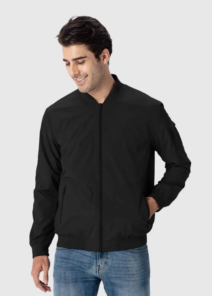 Men's Lightweight Windproof Bomber Jacket