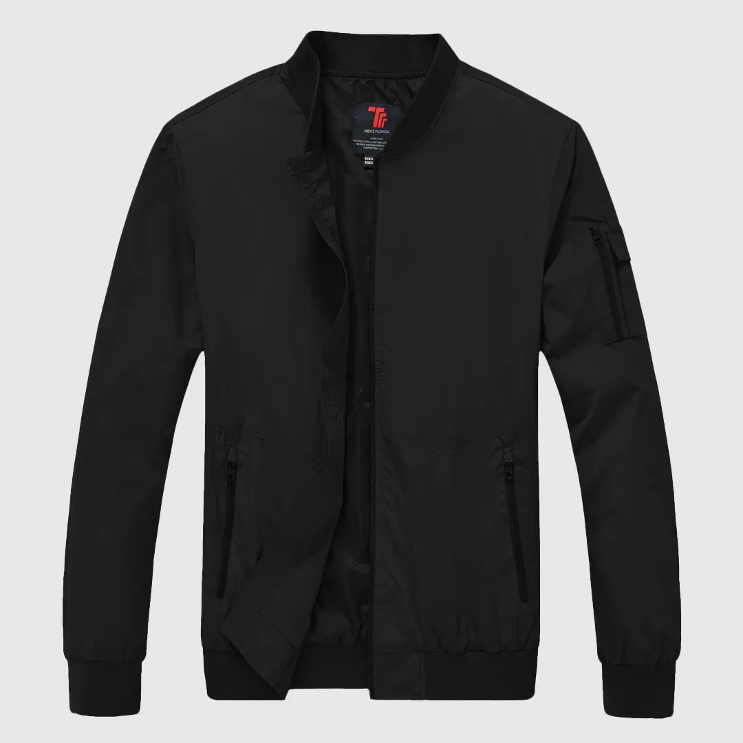 Men's Lightweight Windproof Bomber Jacket