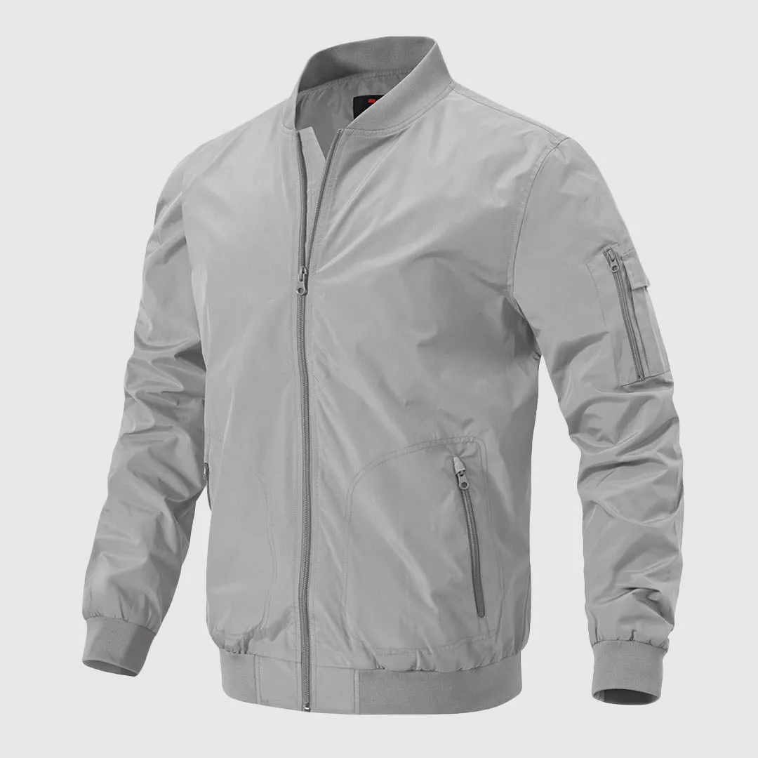 Men's Lightweight Windproof Bomber Jacket