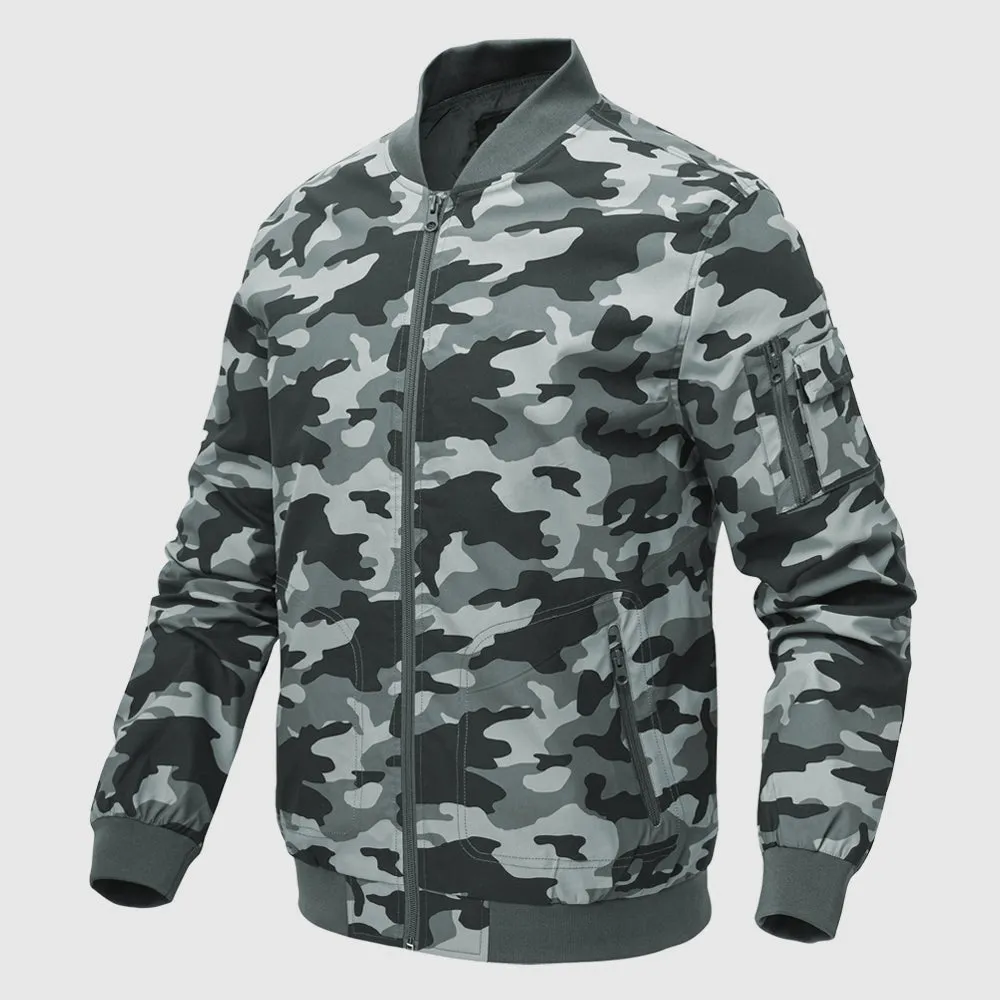 Men's Lightweight Windproof Bomber Jacket