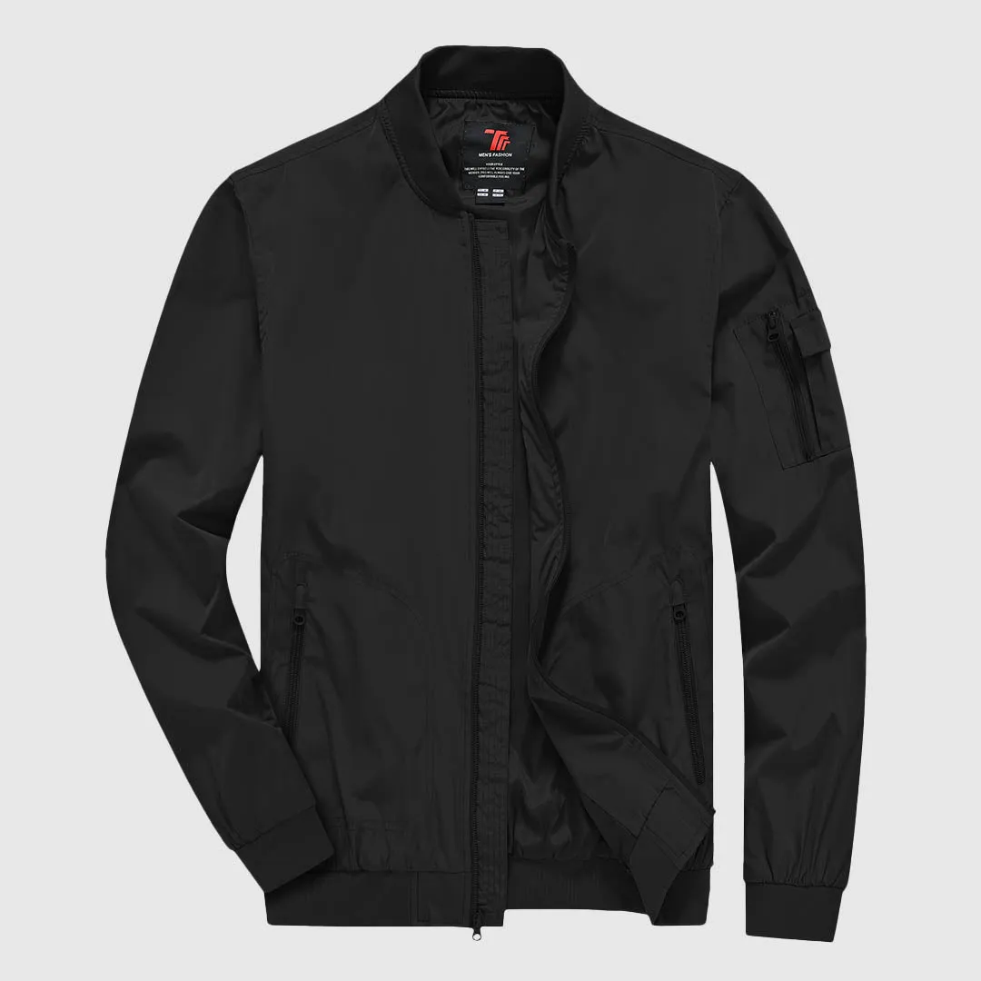 Men's Lightweight Windproof Bomber Jacket