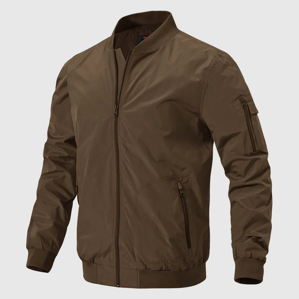 Men's Lightweight Windproof Bomber Jacket