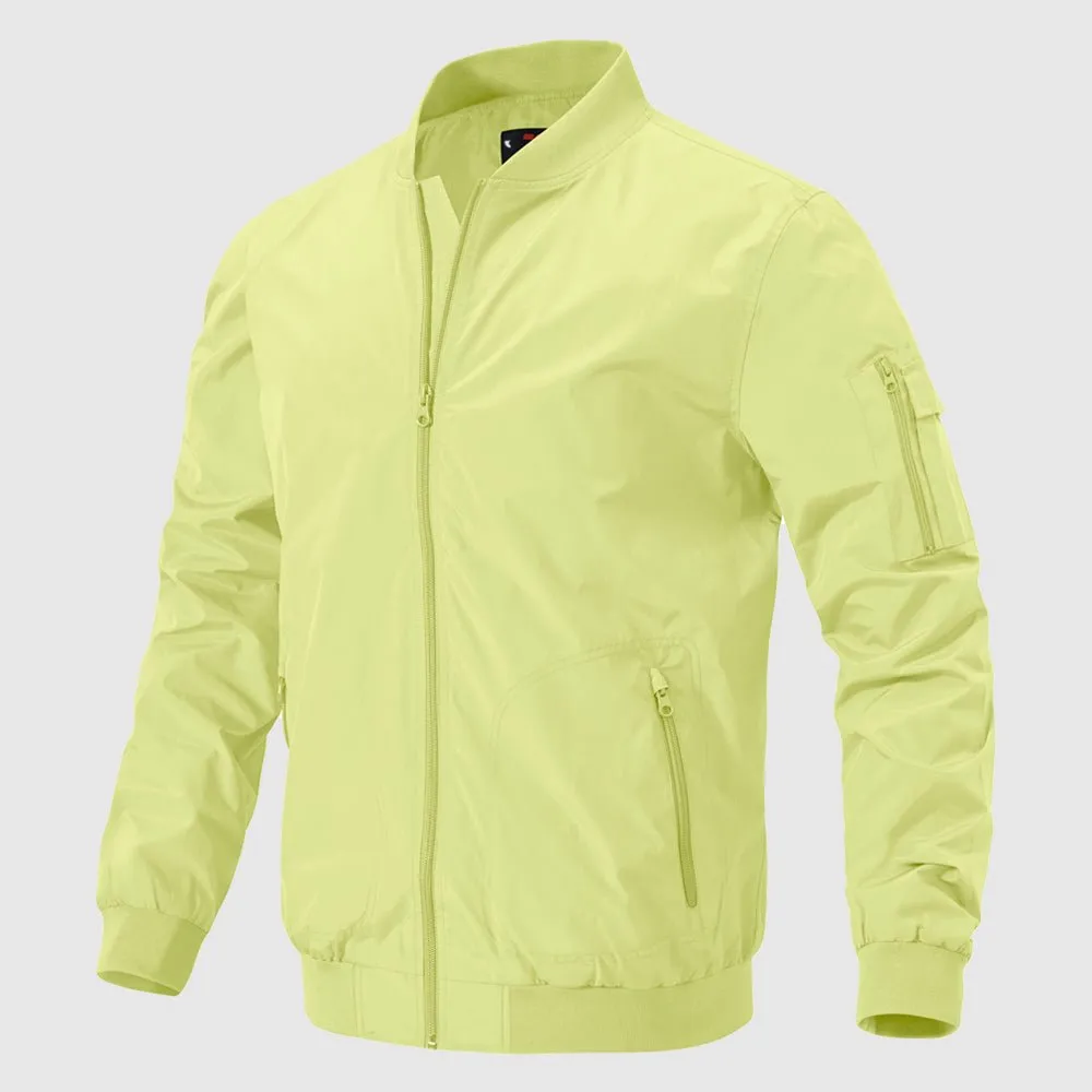 Men's Lightweight Windproof Bomber Jacket