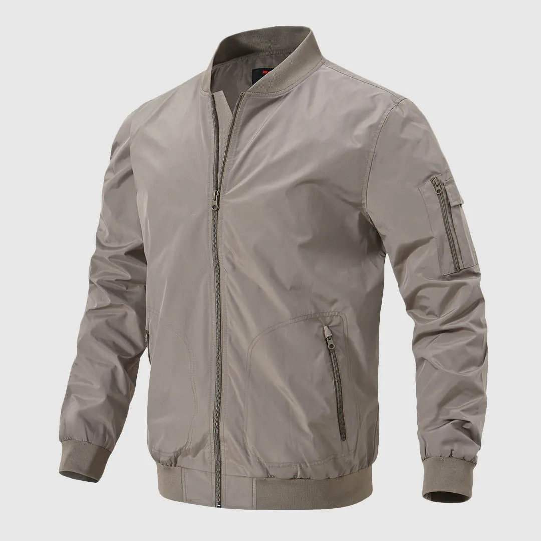 Men's Lightweight Windproof Bomber Jacket