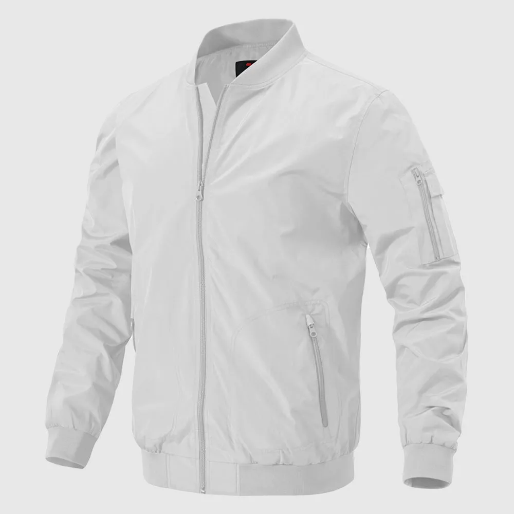 Men's Lightweight Windproof Bomber Jacket