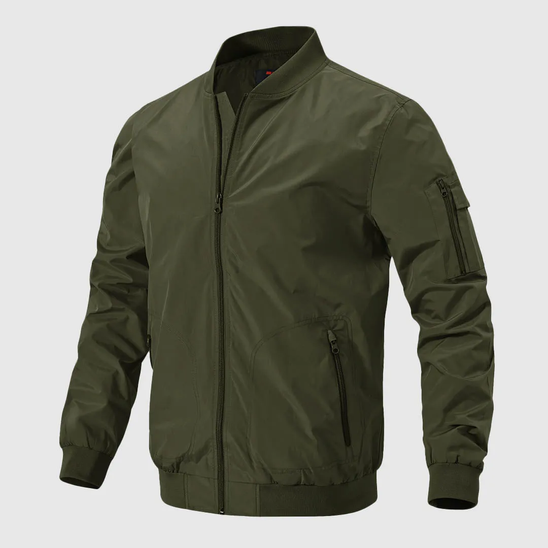 Men's Lightweight Windproof Bomber Jacket
