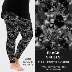 Pre-Order Black Skulls Leggings w/ Pockets (ETA: mid June)