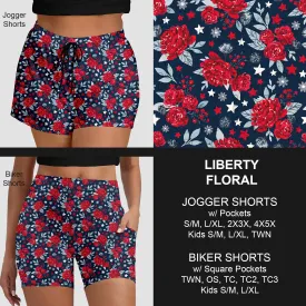 Pre-Order Liberty Floral Jogger/Biker Shorts (ETA: mid June)