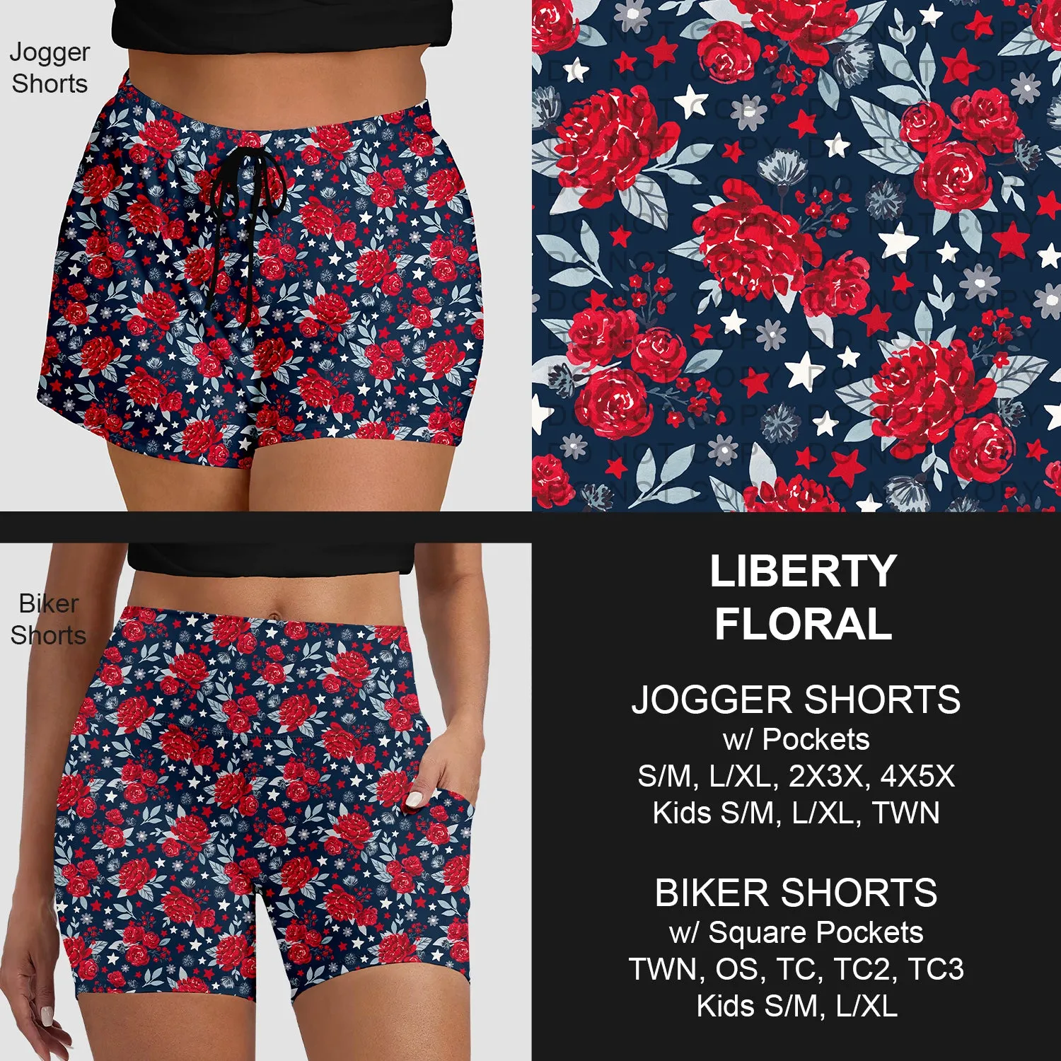 Pre-Order Liberty Floral Jogger/Biker Shorts (ETA: mid June)