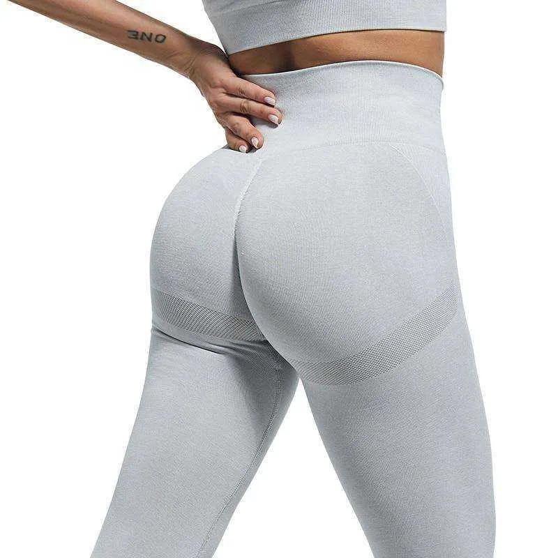 Slim High Waist Bubble Butt Push Up Seamless Fitness Women Leggings