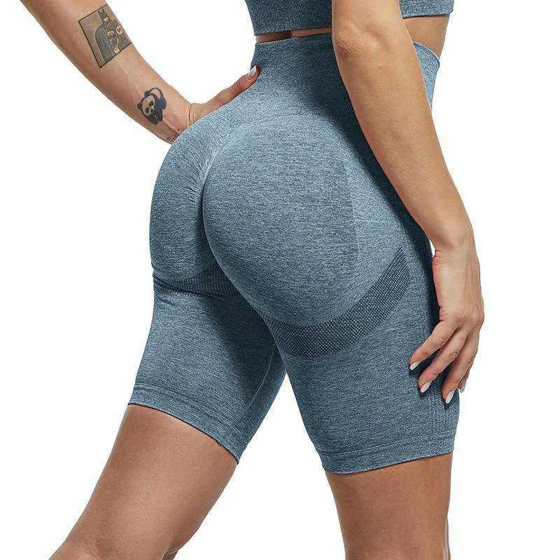 Slim High Waist Bubble Butt Push Up Seamless Fitness Women Leggings