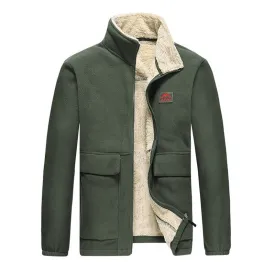 Thick Warm Bomber Winter Fleece Men Jackets