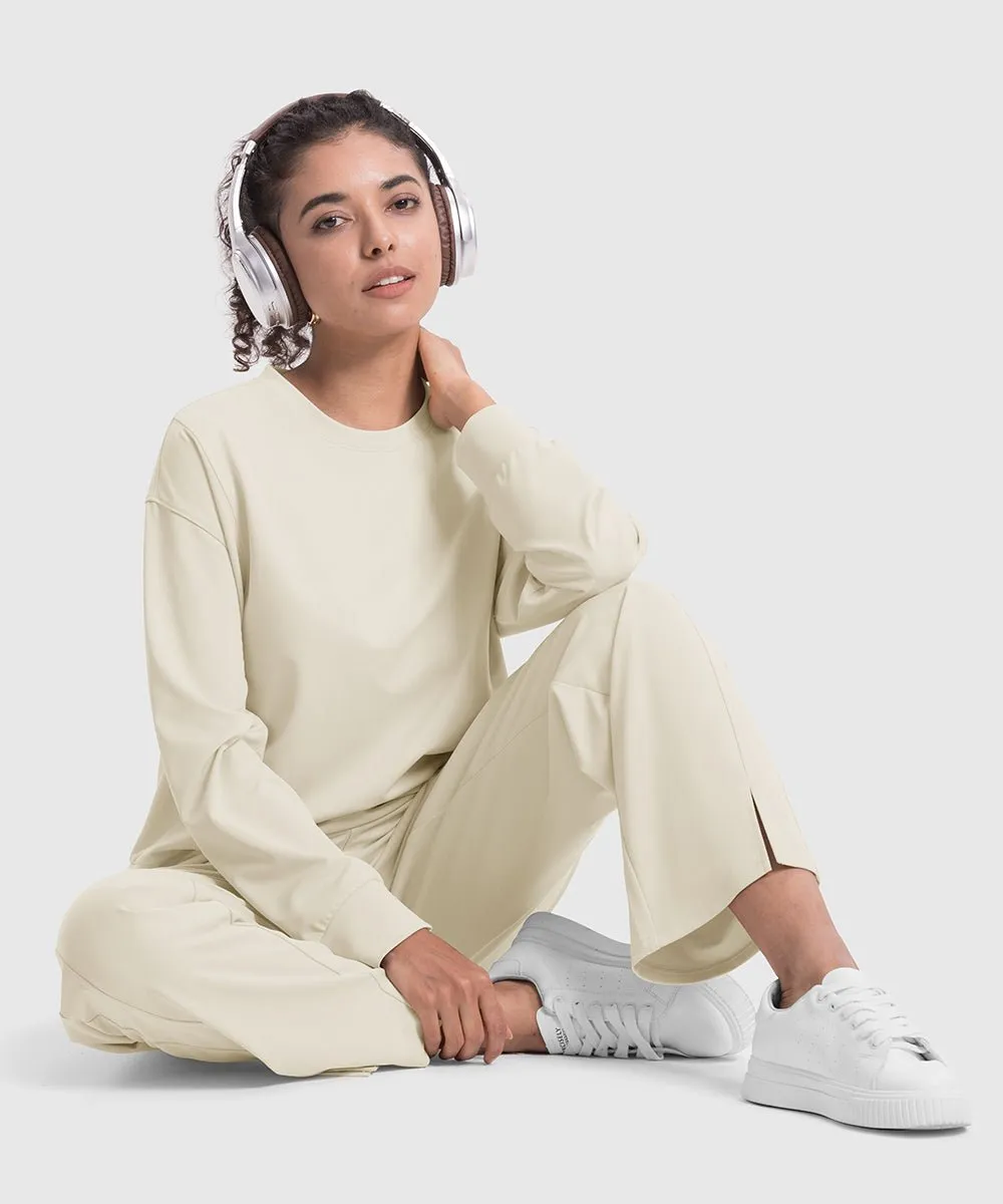 Women's Pullover and Wide Leg Pants Lounge Sets