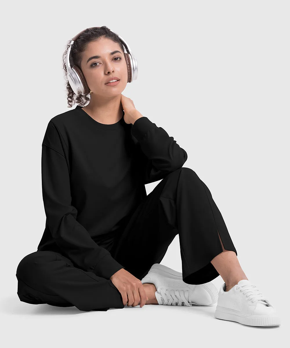 Women's Pullover and Wide Leg Pants Lounge Sets