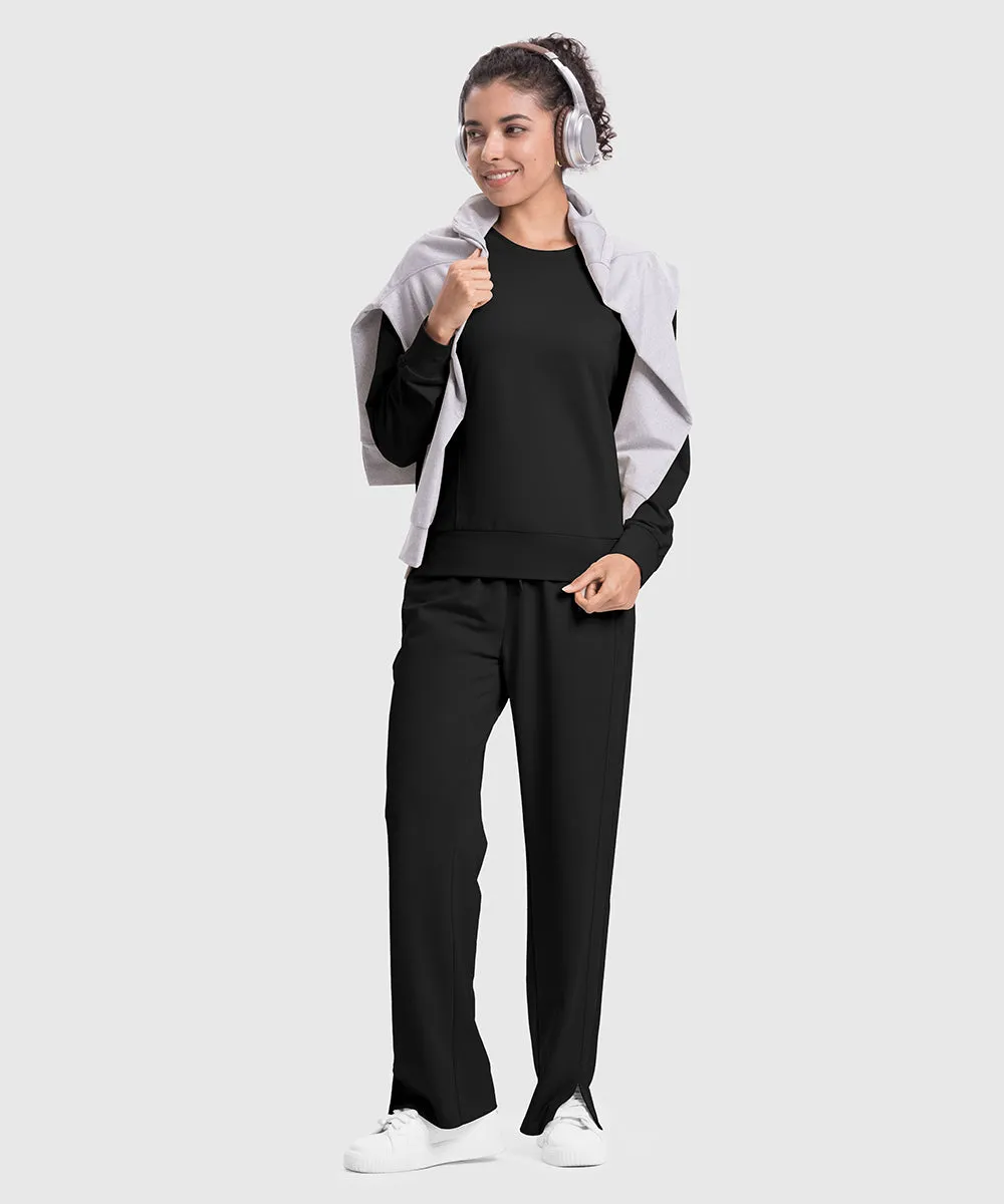 Women's Pullover and Wide Leg Pants Lounge Sets