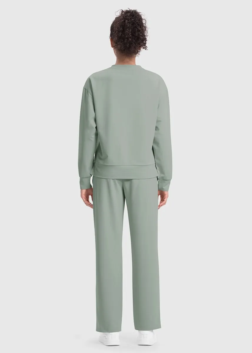 Women's Pullover and Wide Leg Pants Lounge Sets