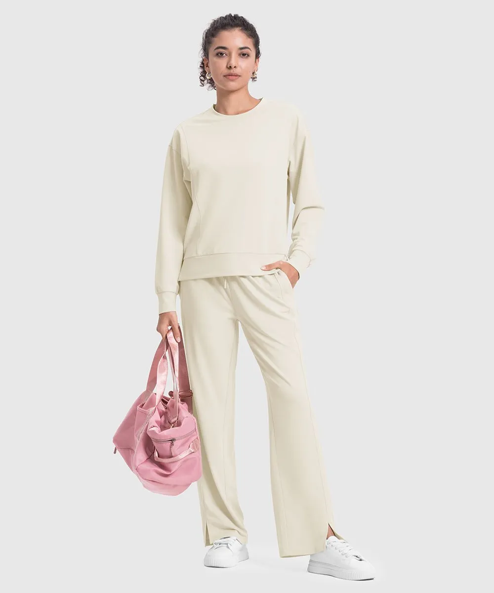 Women's Pullover and Wide Leg Pants Lounge Sets