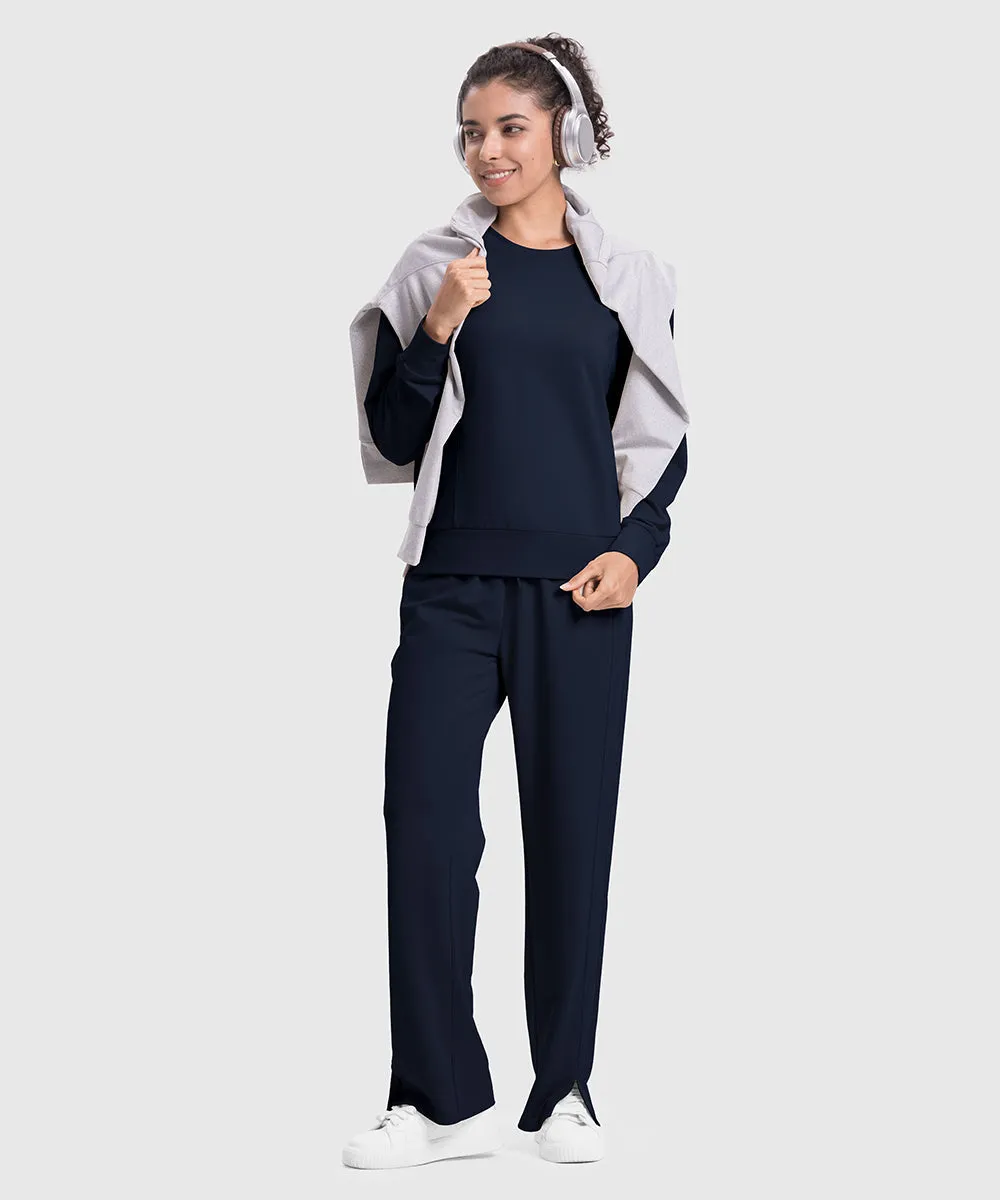 Women's Pullover and Wide Leg Pants Lounge Sets
