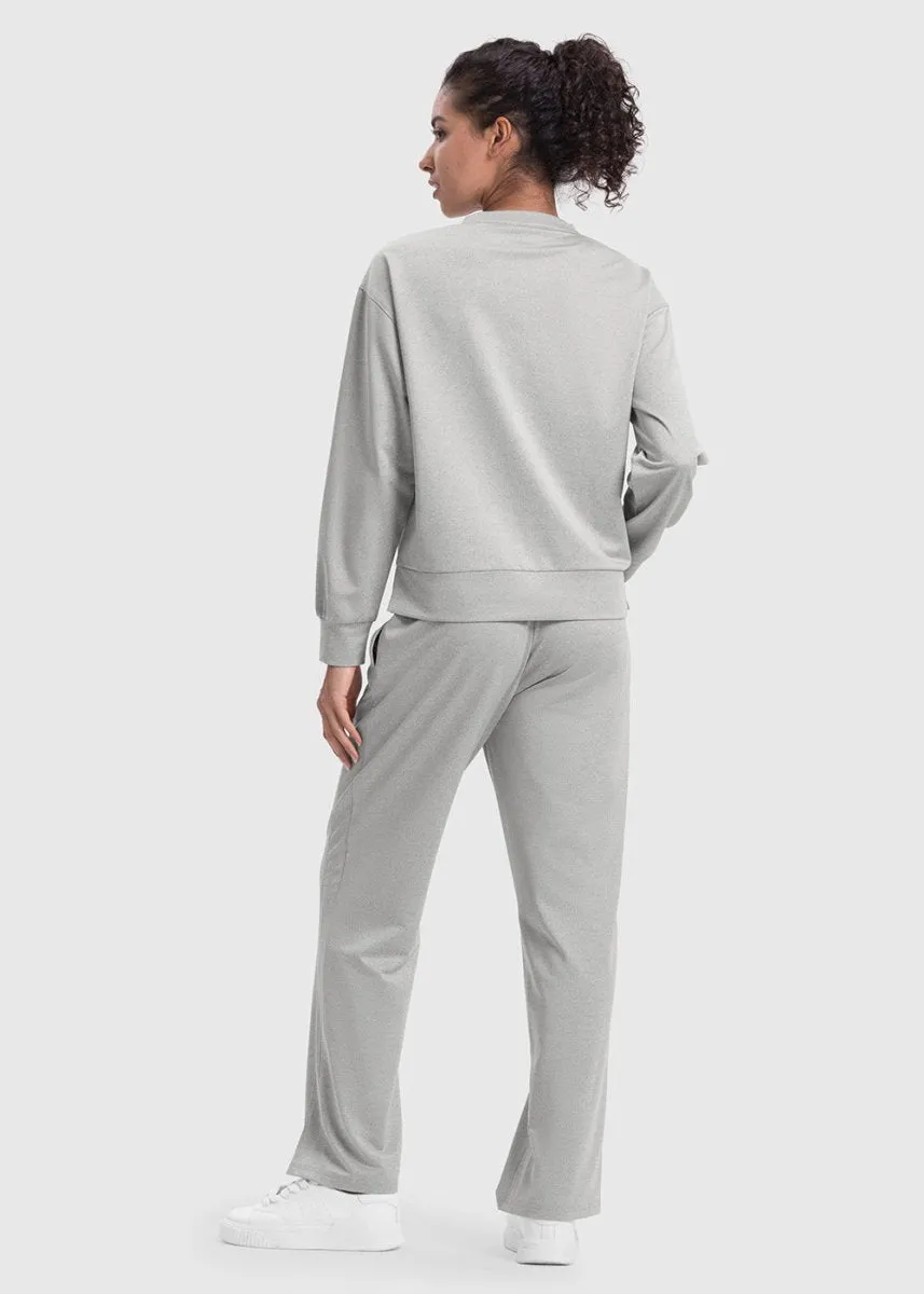 Women's Pullover and Wide Leg Pants Lounge Sets