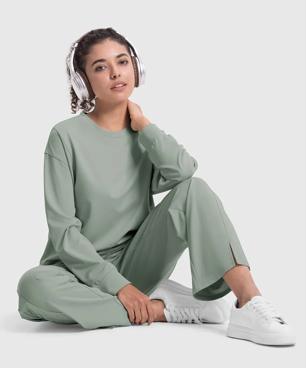 Women's Pullover and Wide Leg Pants Lounge Sets