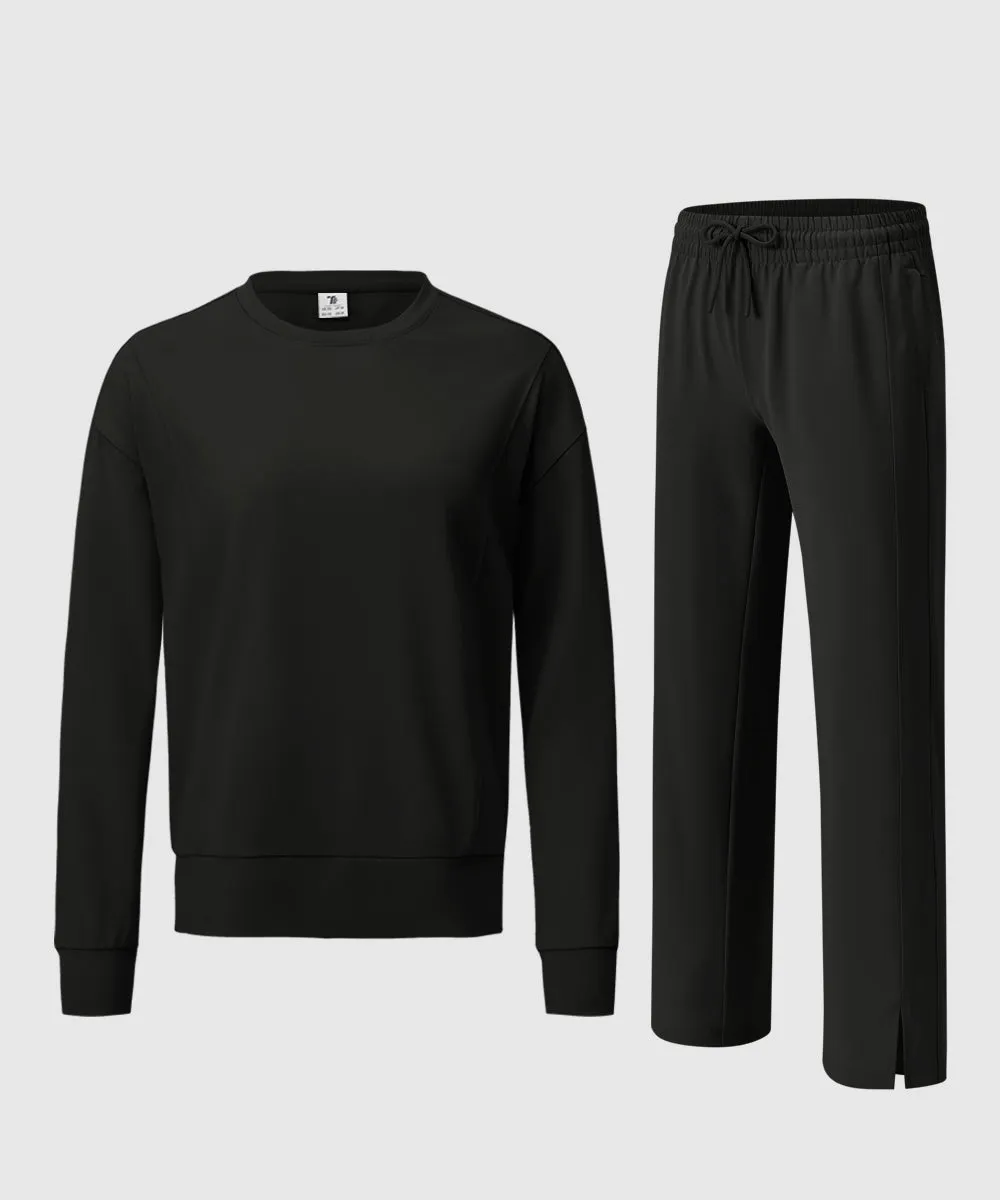 Women's Pullover and Wide Leg Pants Lounge Sets