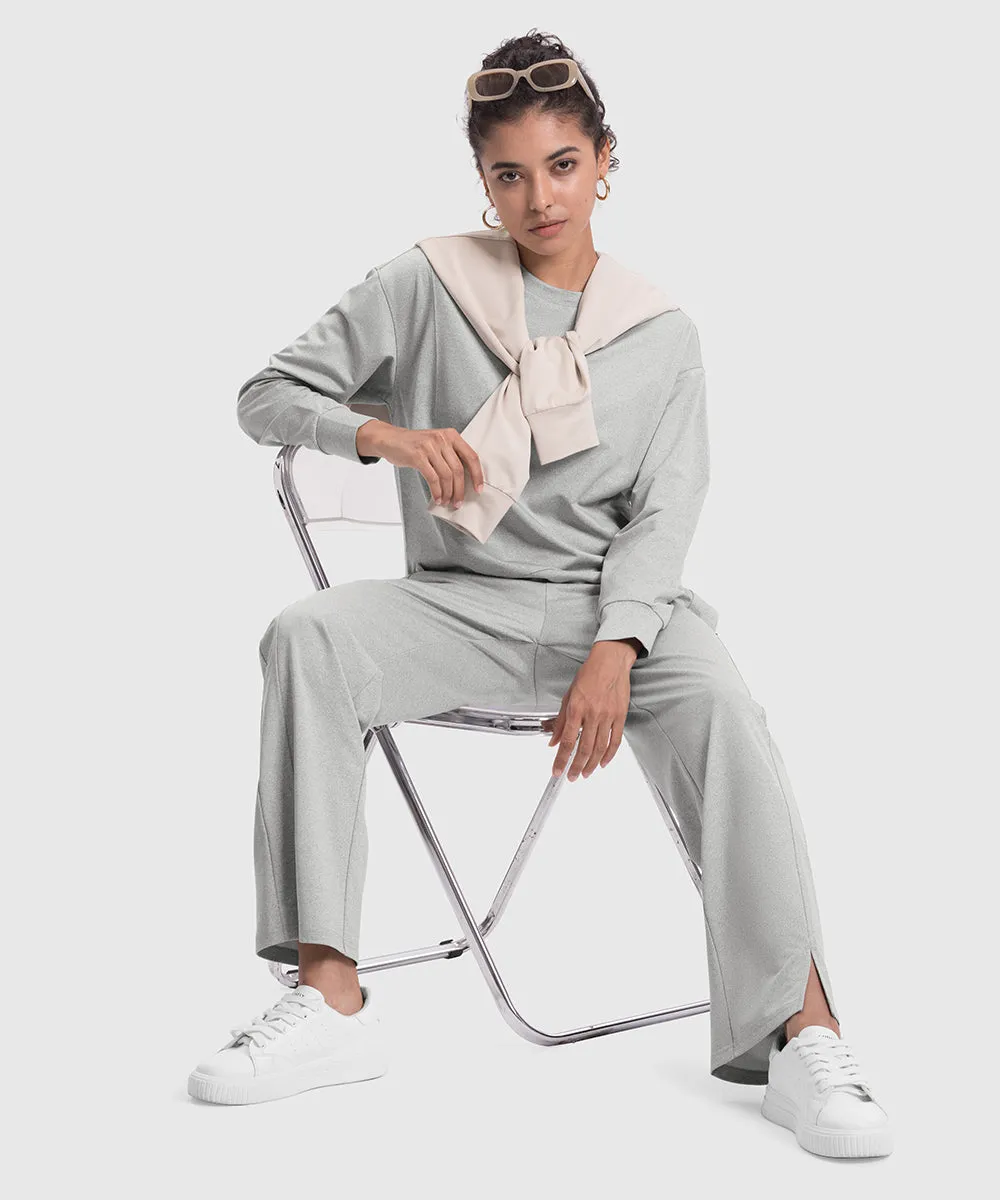 Women's Pullover and Wide Leg Pants Lounge Sets
