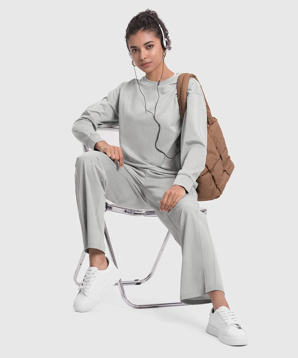 Women's Pullover and Wide Leg Pants Lounge Sets