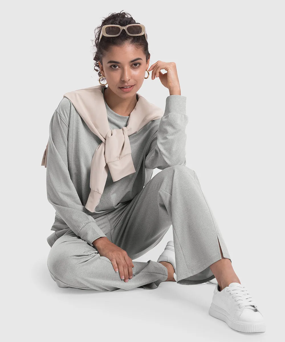 Women's Pullover and Wide Leg Pants Lounge Sets