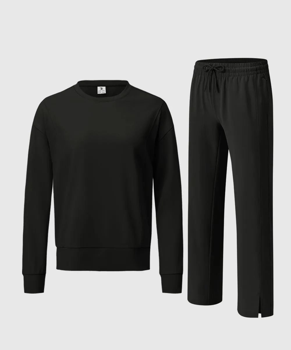 Women's Pullover and Wide Leg Pants Lounge Sets