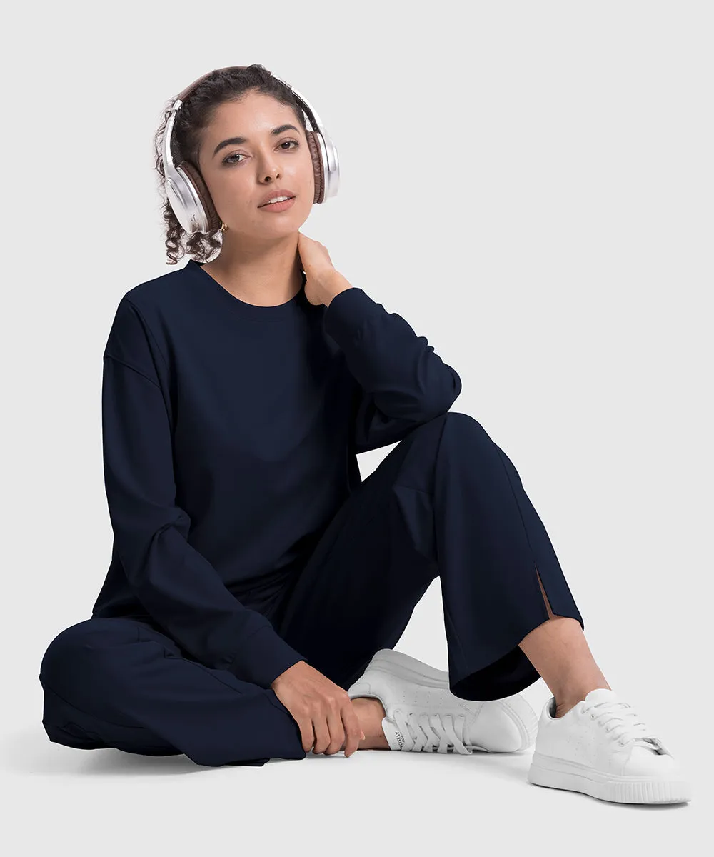 Women's Pullover and Wide Leg Pants Lounge Sets
